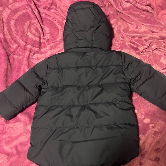 Boys Navy Blue Winter Jacket - Picture 3 of 4